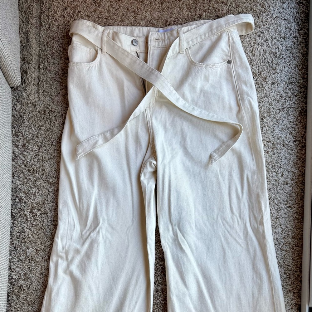 LOFT High Rise Palazzo Jeans